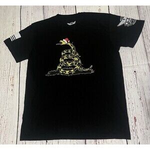 We The People Holsters Don't Tread On Me Christmas Graphic T Shirt Size XL Black
